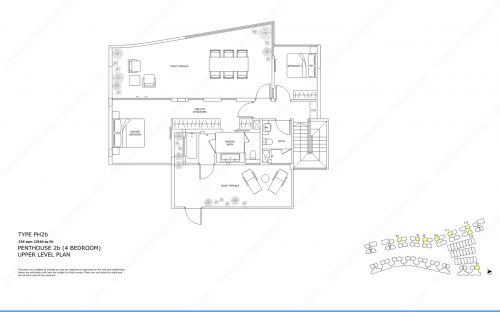 Archipelago Type PH2b - Penthouse 2b (4 Bedroom, Upper Level)