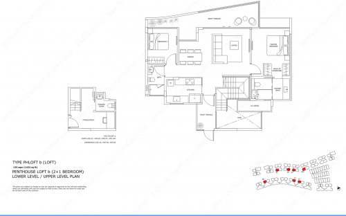 Archipelago Type PHLOFT b (LOFT) - Penthouse Loft b (2+1 Bedroom)